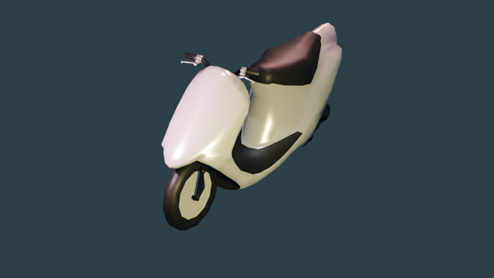 Scooter 50 cc (LOW-POLY) preview image 1